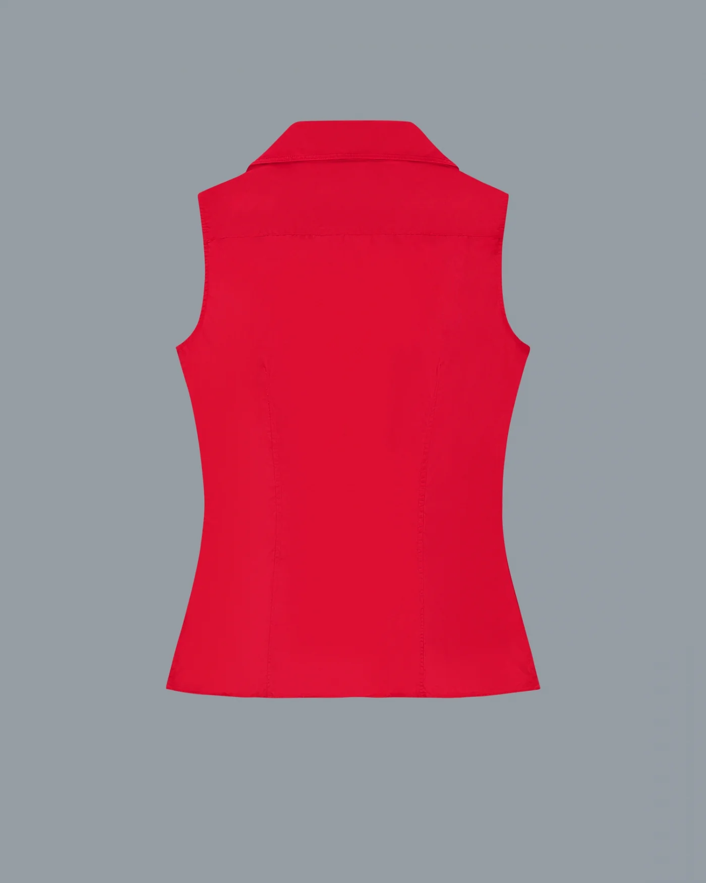 ROSIE SLEEVELESS SHIRT | Red