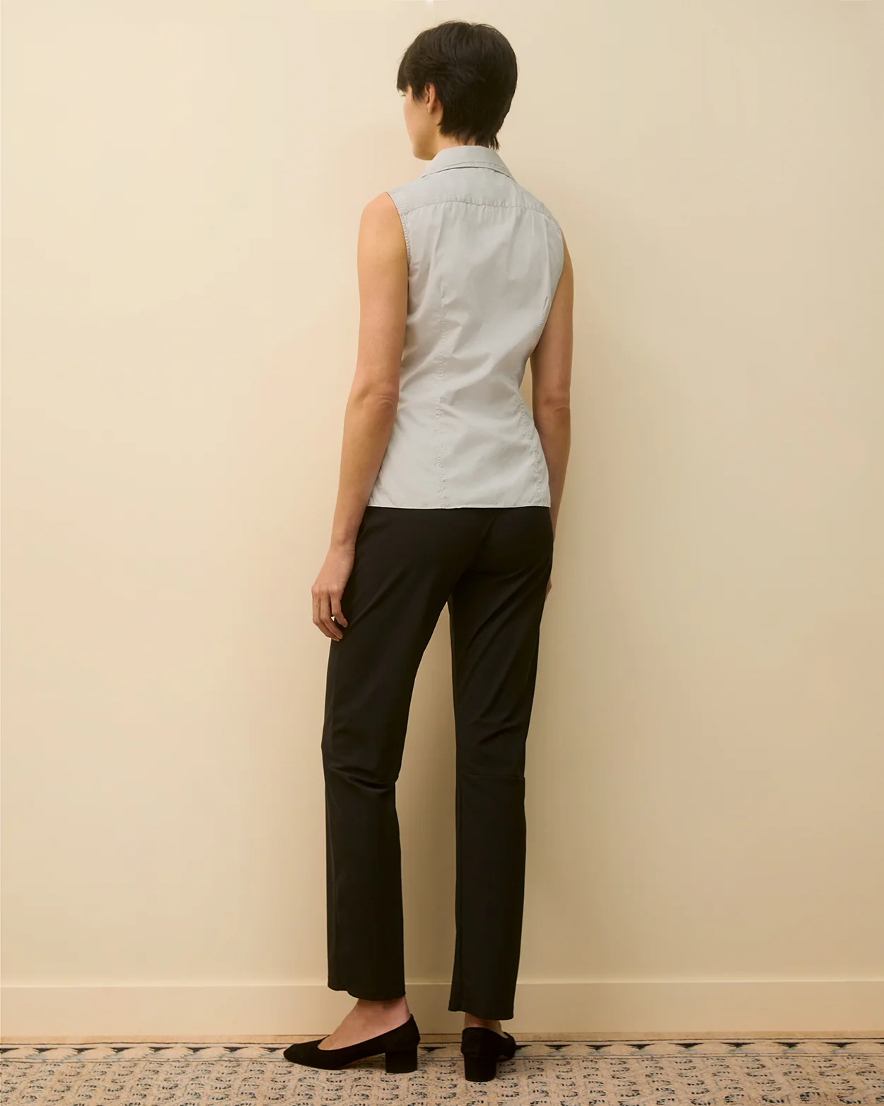 ROSIE SLEEVELESS SHIRT | Grey