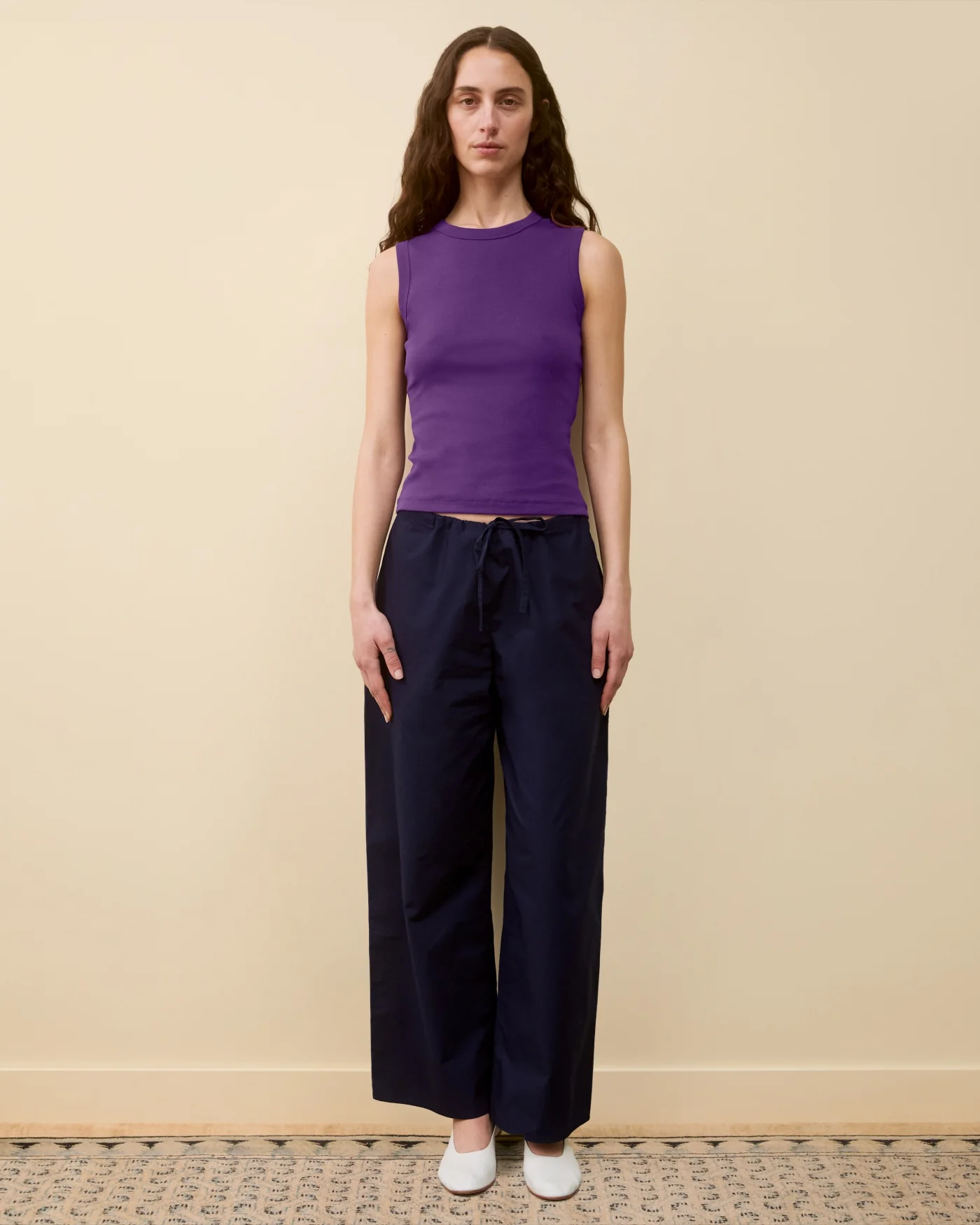 JOSEPHINE LENGTHENED TROUSERS | Navy