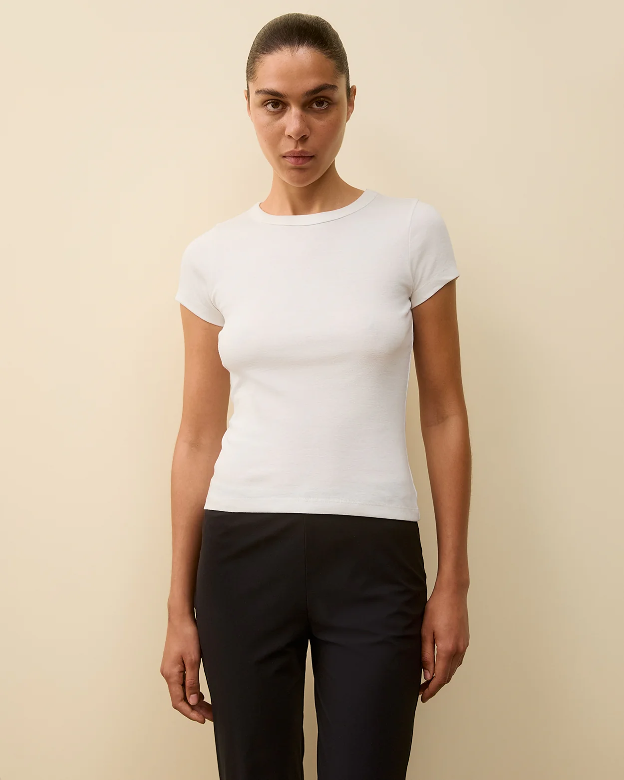CAR BABY TEE | White