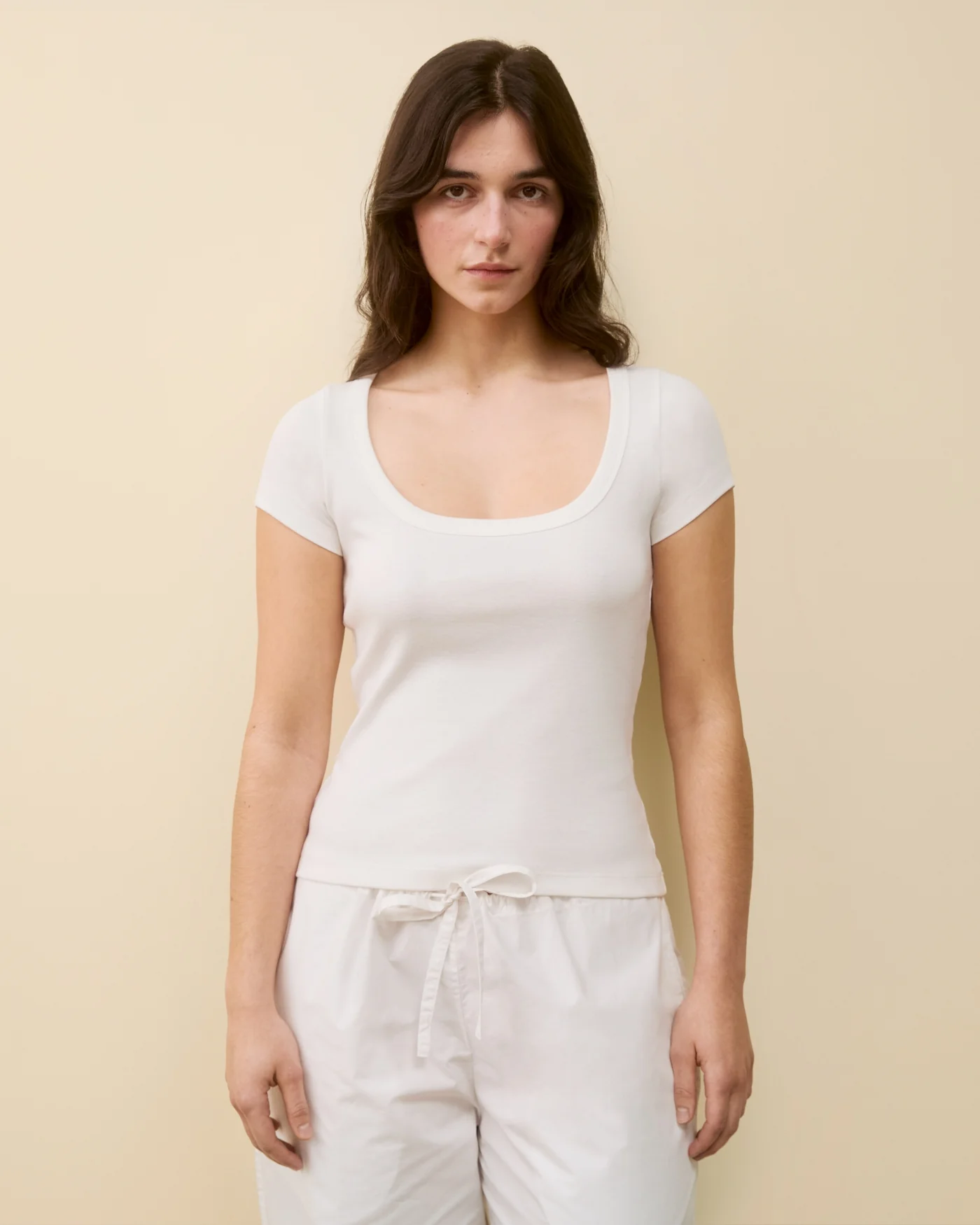 LULU BABY TEE | White