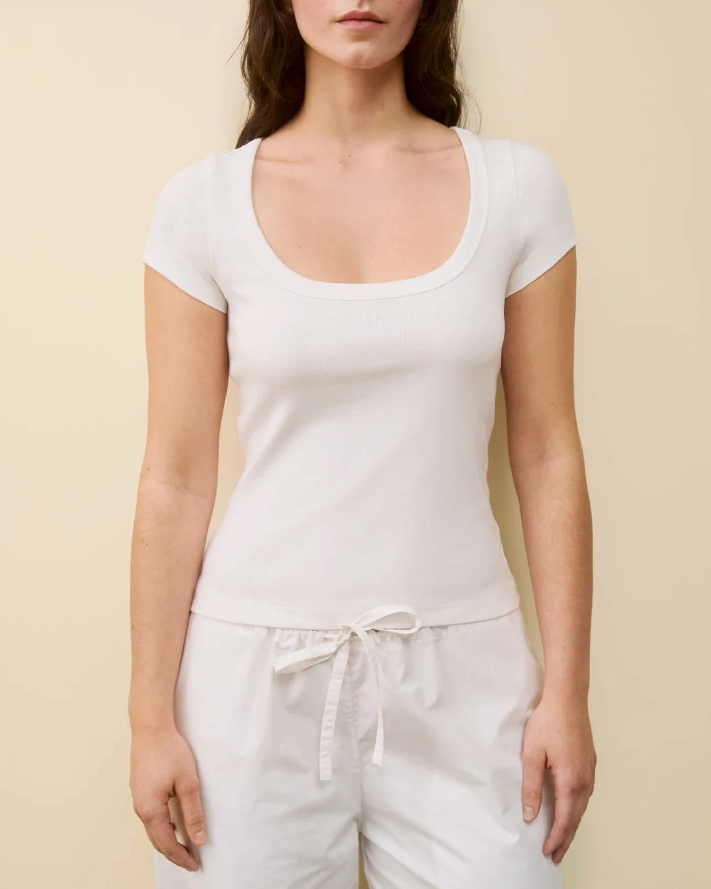 LULU BABY TEE | White
